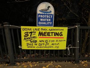 Cedar Lake Park Association 37th Annual Meeting